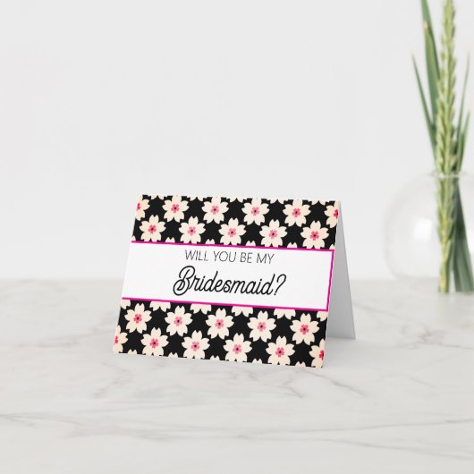 Will you be my Bridesmaid proposal card カード (正面)