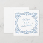Will You Be My Bridesmaid Proposal Invitation Card (正面/裏面)