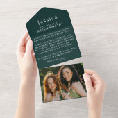 Will You Be My Bridesmaid Proposal Letter Photo オールインワン招待状 (貼ってはがせる)