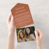 Will You Be My Bridesmaid Proposal Letter Photo オールインワン招待状 (貼ってはがせる)