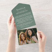 Will You Be My Bridesmaid Proposal Letter Photo オールインワン招待状 (貼ってはがせる)