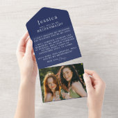 Will You Be My Bridesmaid Proposal Letter Photo オールインワン招待状 (貼ってはがせる)