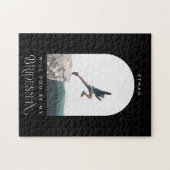 Will you be my Bridesman Minimal Photo Black Arch ジグソーパズル (横)