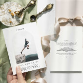 Will you be my Bridesman Minimal Photo Modern Arch 招待状