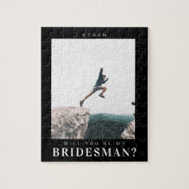 Will you be my Bridesman Minimalist Photo Modern ジグソーパズル
