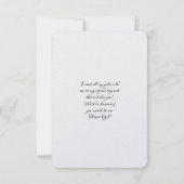 Will You Be My Flower Girl (裏面)