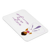 「Will You Be My Flower Girl」カード – カスタマイズ可能 マグネット (右側)