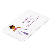 「Will You Be My Flower Girl」カード – カスタマイズ可能 マグネット (左側)