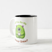 Will You Be My Forever Brew Mug – Romantic Coffee ツートーンマグカップ (正面左)