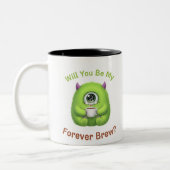 Will You Be My Forever Brew Mug – Romantic Coffee ツートーンマグカップ (左)