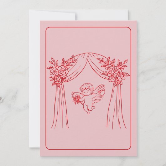 Will You Be My Galentine? Galentine Day's Party 招待状 (裏面)