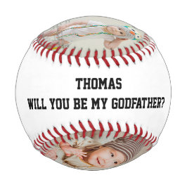 Will You Be My Godfather Godparent Proposal Sports 野球ボール