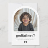 Will You Be My Godfathers Arch Photo Proposal 招待状 (正面)