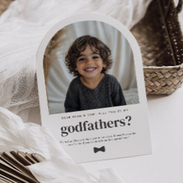 Will You Be My Godfathers Arch Photo Proposal 招待状