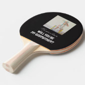 Will You Be My Godmother Godparent Proposal Sports 卓球ラケット (正面アングル)