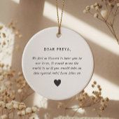 Will You Be My Godmother Photo Proposal セラミックオーナメント