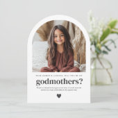 Will You Be My Godmothers Arch Photo Proposal 招待状 (スタンド正面)