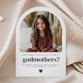 Will You Be My Godmothers Arch Photo Proposal 招待状