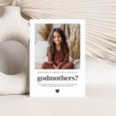 Will You Be My Godmothers Photo Proposal 招待状