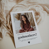 Will You Be My Godmothers Photo Proposal 招待状