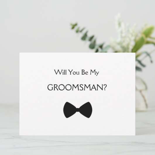 Will you be my groomsman? 招待状 (スタンド正面)