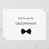 Will you be my groomsman? 招待状 (正面/裏面)