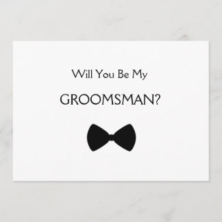Will you be my groomsman? 招待状