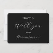 Will You Be My Groomsman Card Script サンキューカード (正面)