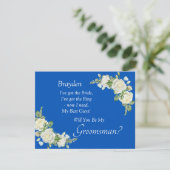 Will You Be My Groomsman?  Cobalt Blue & White (スタンド正面)