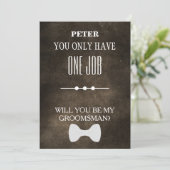 Will  You  Be My Groomsman? Invitation 招待状 (スタンド正面)