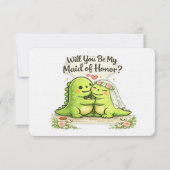 Will you be my maid of honor bridal party proposal 招待状 (正面)