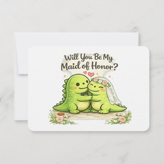 Will you be my maid of honor bridal party proposal 招待状 (正面)