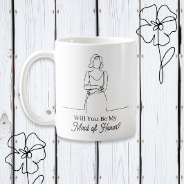 Will You Be My Maid of Honor Proposal コーヒーマグカップ