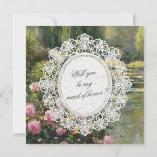 Will You Be My Maid of Honor Proposal Card