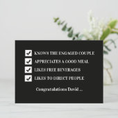 Will You Be My Usher Funny Digital Invitation Card 招待状 (スタンド正面)