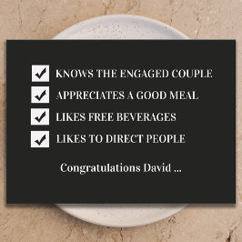 Will You Be My Usher Funny Digital Invitation Card 招待状