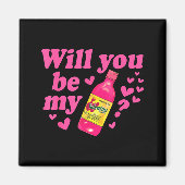 Will You Be My Valentina Salsa Meme Mexican Valent マグネット (正面)