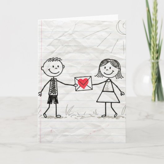 Will you be my Valentine - カード (正面)