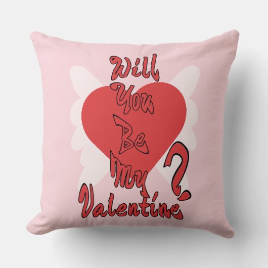 Will You Be My Valentine? クッション (正面)