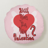 Will You Be My Valentine? ラウンドクッション (裏面)