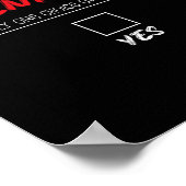 Will You Be My Valentine Shirt ポスター (角)