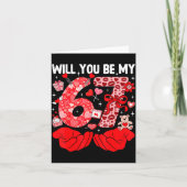 Will You Be My Valentine Six Seven Funny Meme 6 7  カード (正面)