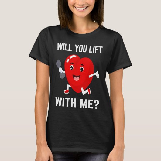 Will You Lift Gym Couple Bodybuilding Workout Powe Tシャツ (正面)