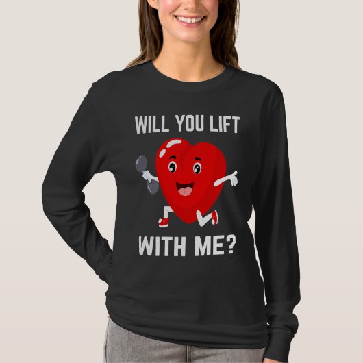 Will You Lift Gym Couple Bodybuilding Workout Powe Tシャツ (正面)