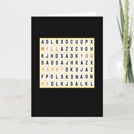 Will You Marry Me ウェディング カード (正面)