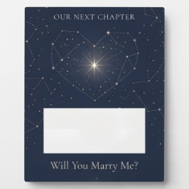 Will You Marry Me Constellation Marriage Proposal フォトプラーク