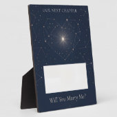 Will You Marry Me Constellation Marriage Proposal フォトプラーク (側面)