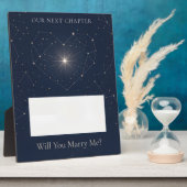 Will You Marry Me Constellation Marriage Proposal フォトプラーク (側面)