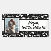 Will you Marry Me Custom Name Proposal 横断幕 (横)