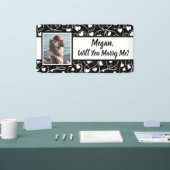 Will you Marry Me Custom Name Proposal     横断幕 (トレードショー)